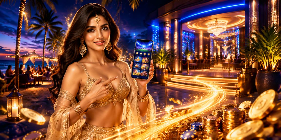 Luxury sports betting area with Bollywood theme in Goa